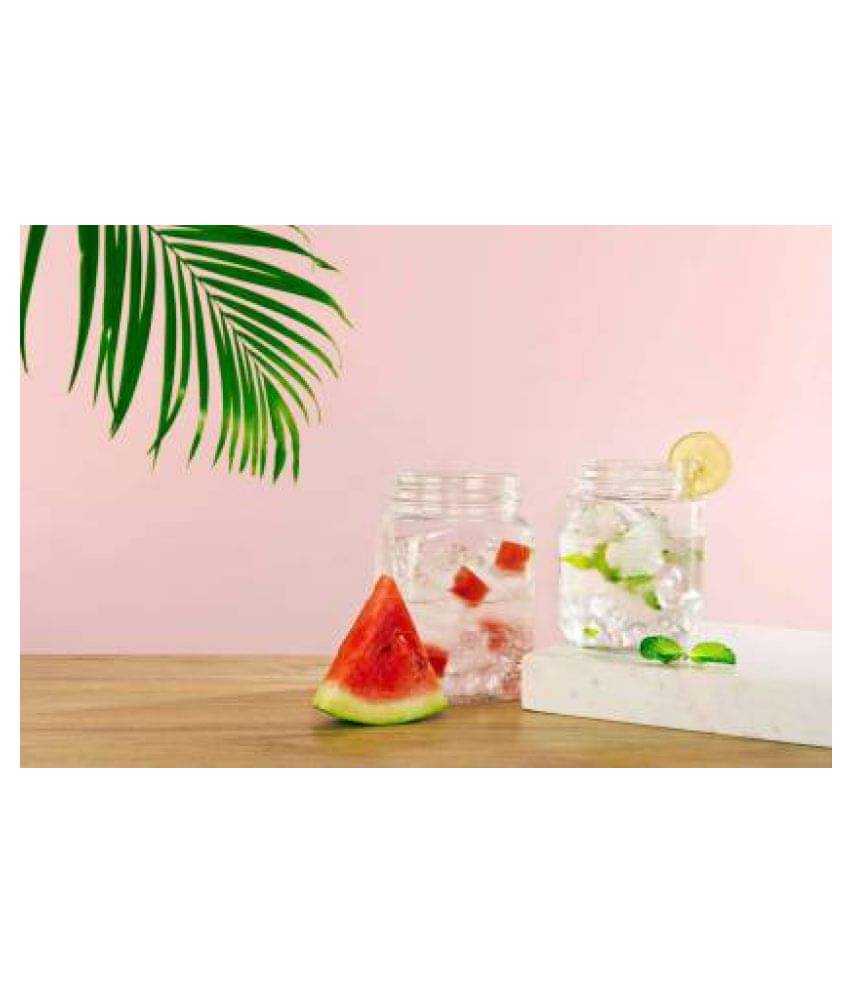     			CROCO JAR Glass Spice Container Set of 6 1400 mL