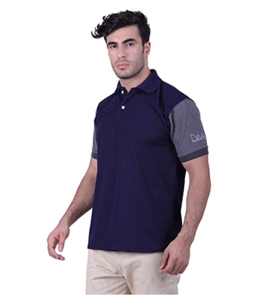     			HVN Pack of 1 Cotton Blend Regular Fit Plain Men's Polo T Shirt ( Multi )