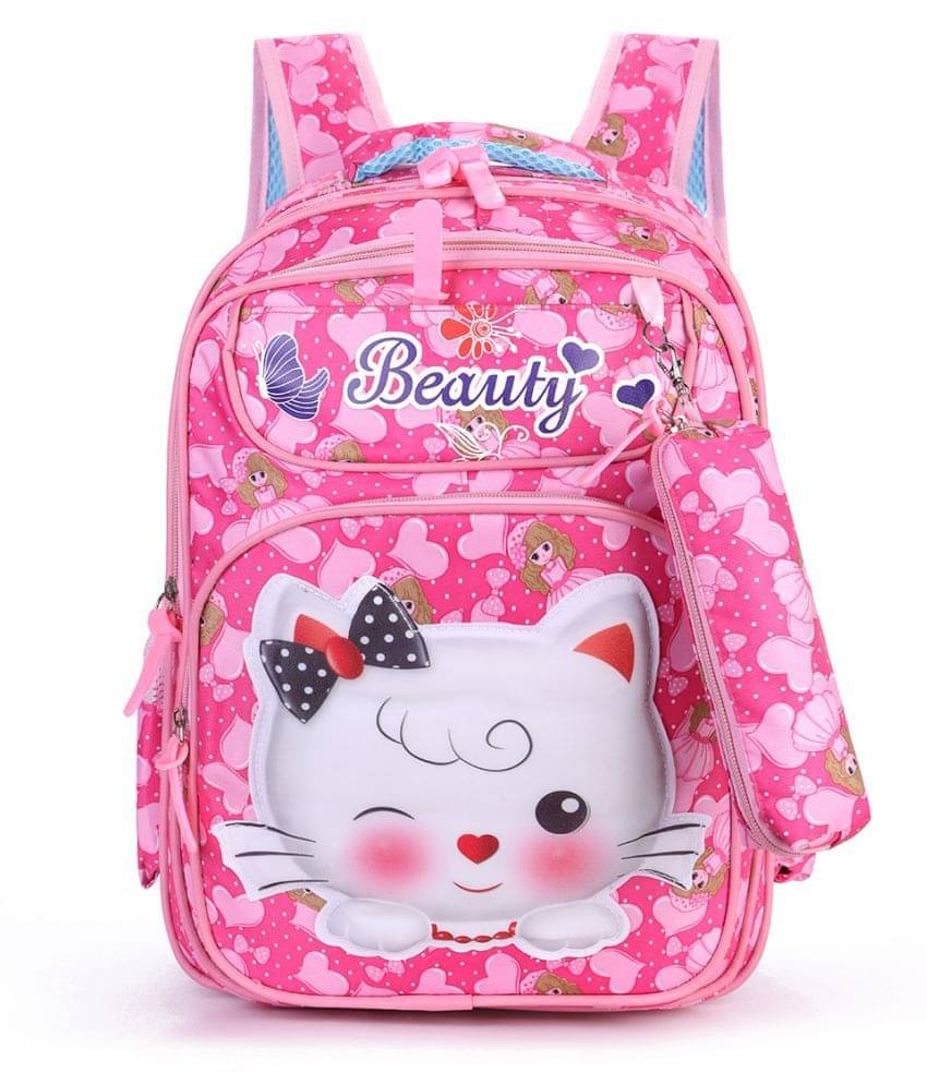 Tinytot 30 Ltrs Pink School Bag for Boys & Girls Tinytot 30 Ltrs Pink School Bag for Boys & Girls