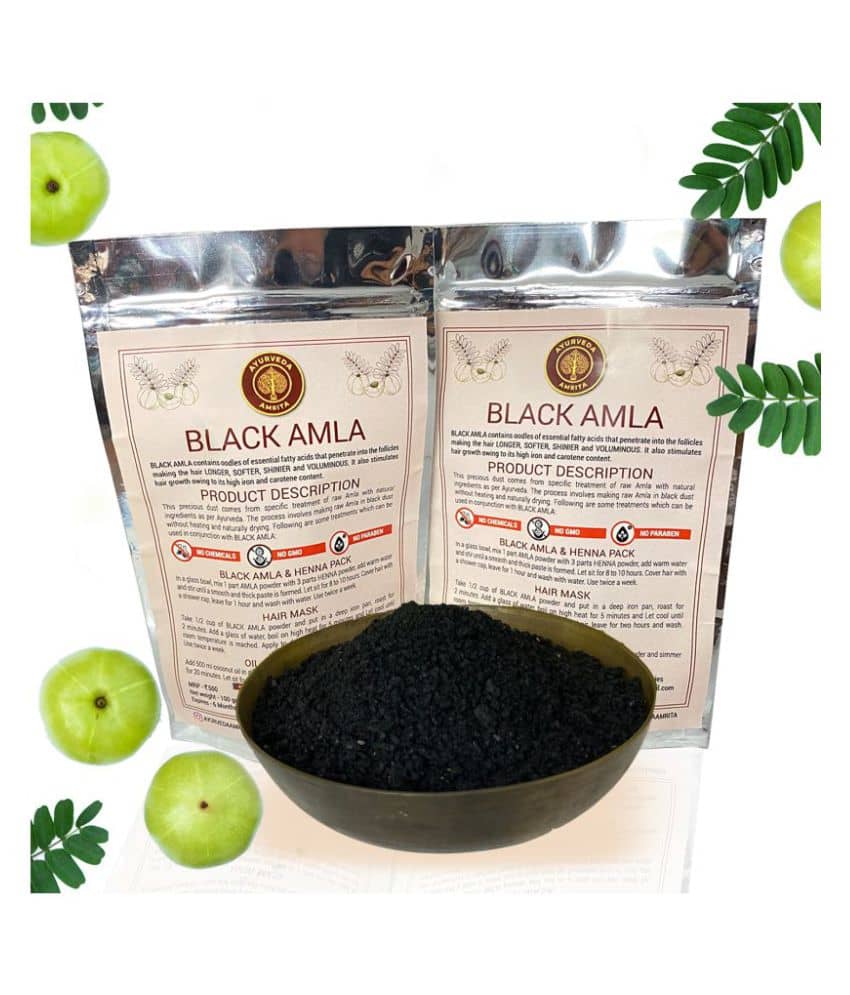 Ayurveda Amrita Black Amla Powder 100 Gm Pack of 1