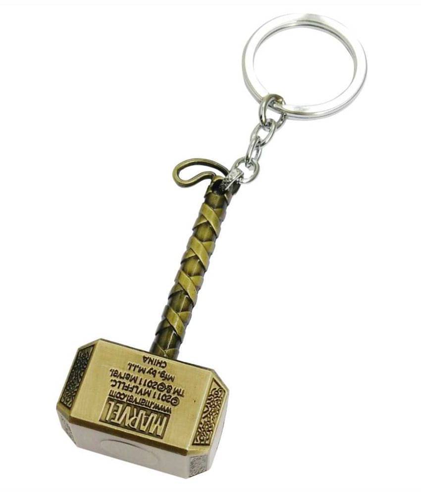 JHARJHAR MARVELTHOR GOLDEN HAMMER KEY CHAIN JHARJHAR MARVELTHOR GOLDEN HAMMER KEY CHAIN