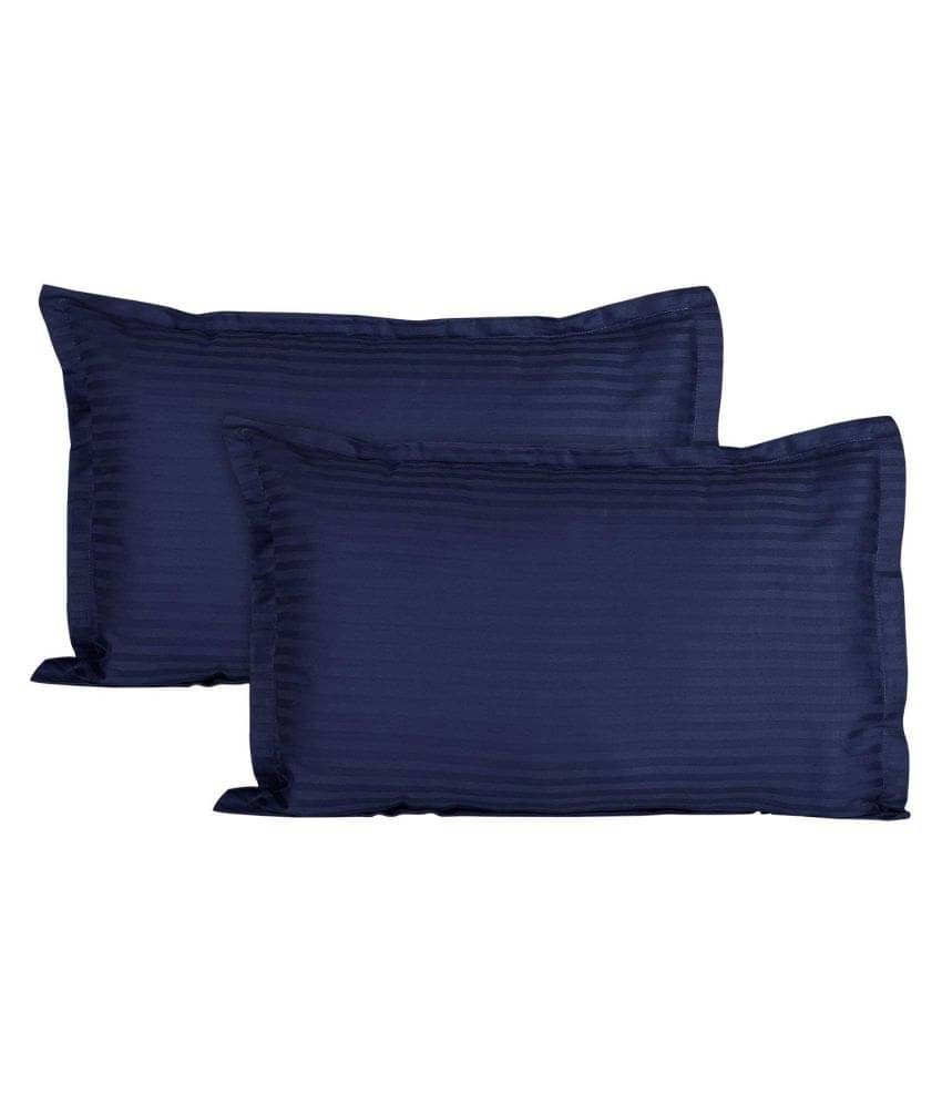     			Jinaya's Pack of 2 Navy Blue Pillow Cover