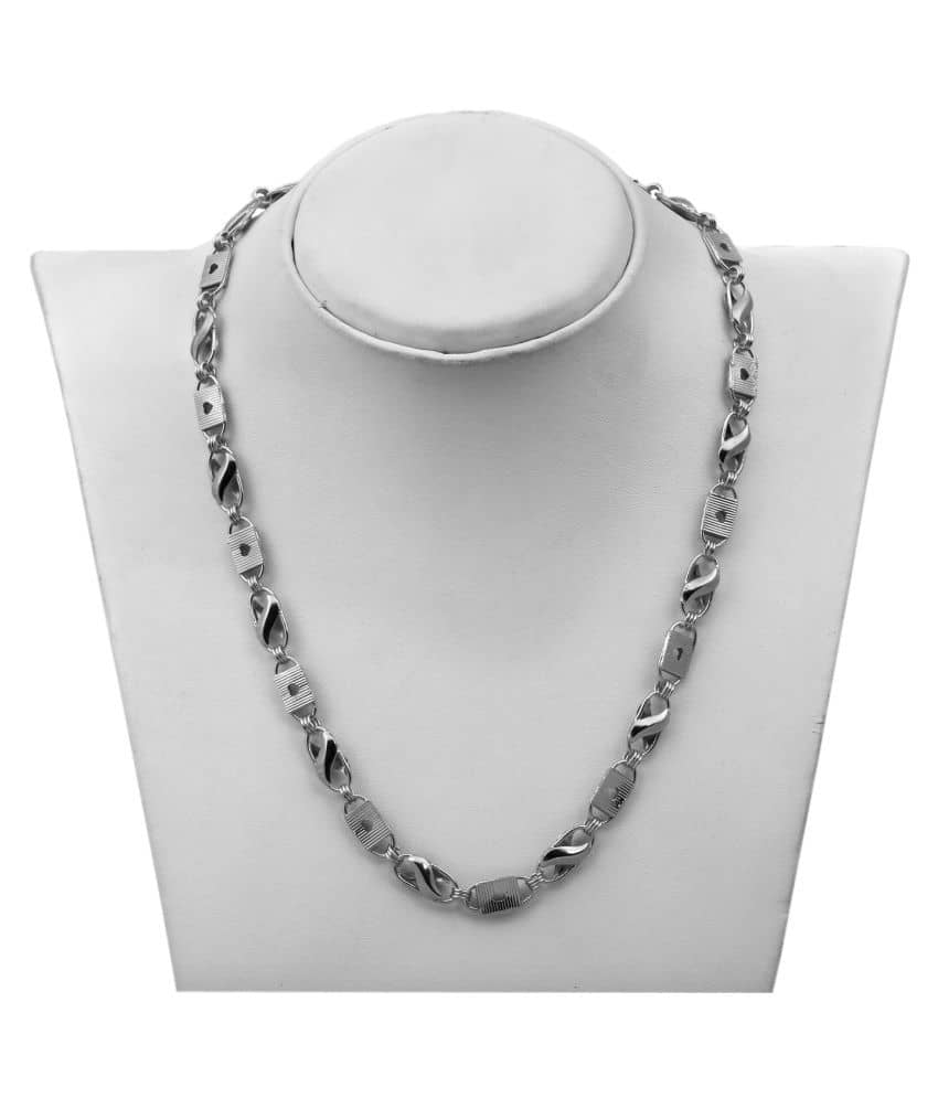KRIMO Silver Plated Chain ( Set of 1 )