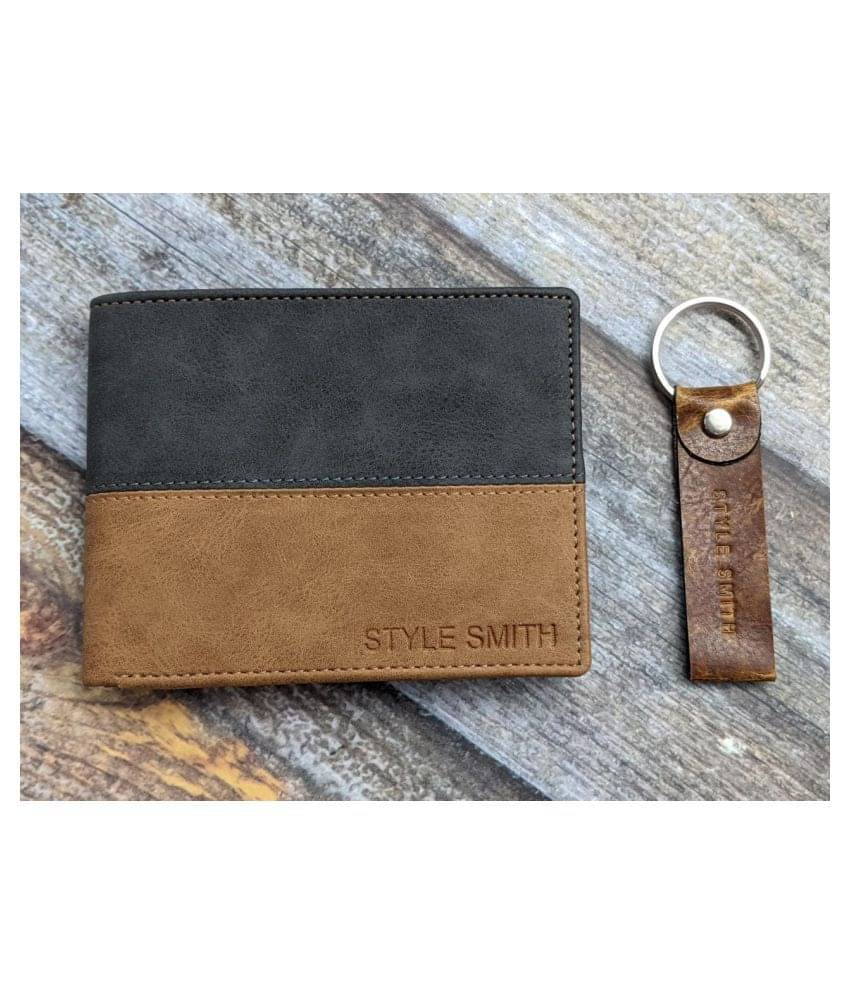     			Style Smith - Black PU Men's Regular Wallet ( Pack of 1 )