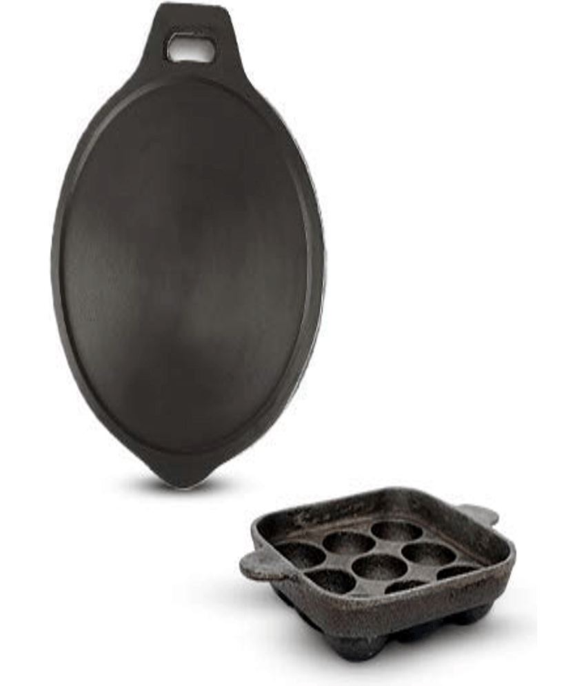 The Indus Valley Tawa+Paniyaram Pan - 2 Piece Cookware Set - Cookware | Buy online on ZillyBuy