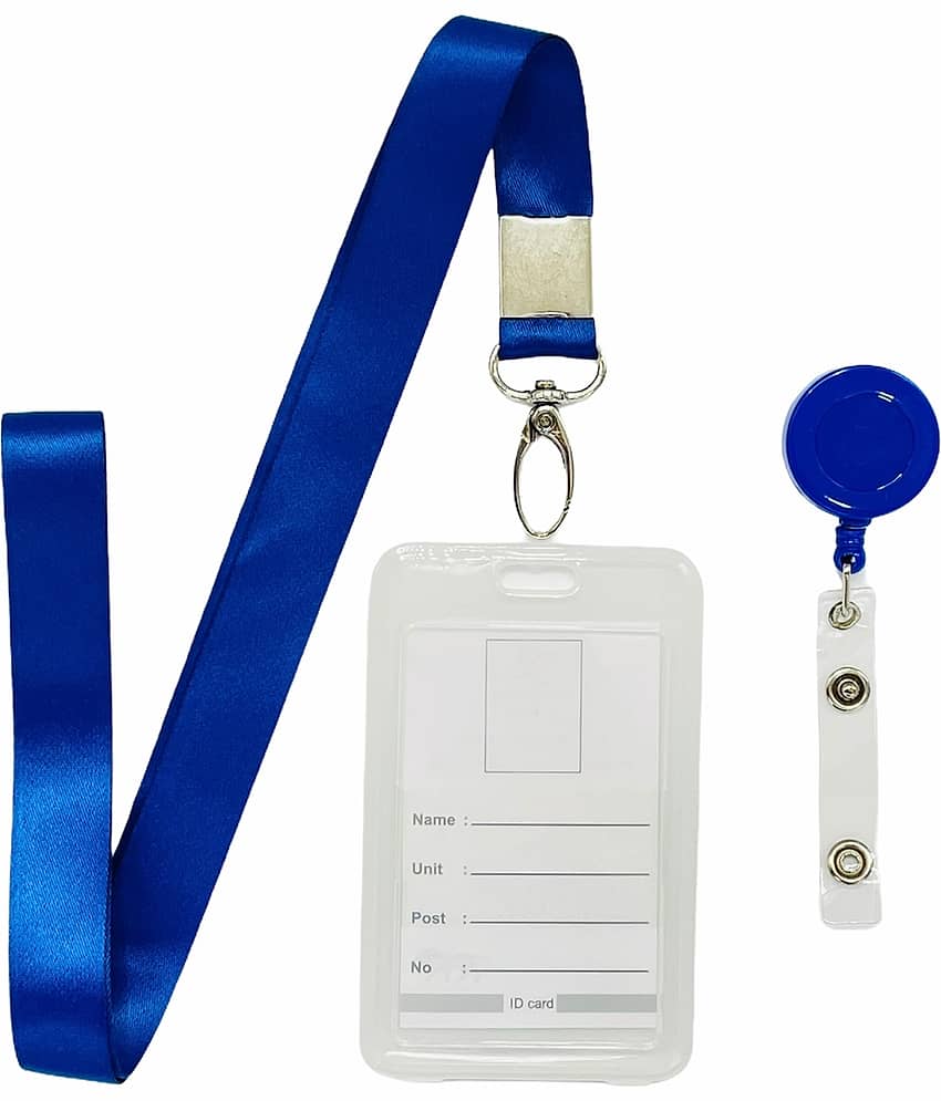 VERTICAL ID BADGE HOLDER WITH A LANYARD AND ID BADGE REEL - Stationery | Buy online on ZillyBuy