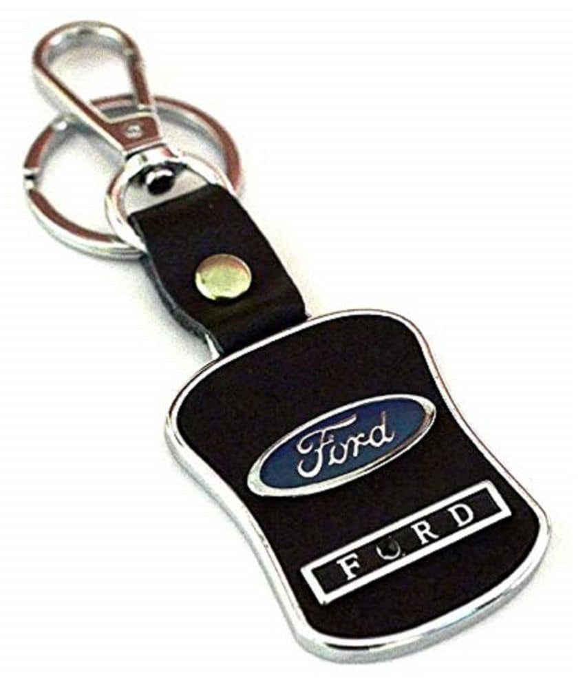 Americ Style Ford Leather Metal Hook Locking Key Chain - Jewellery Sets | Buy online on ZillyBuy