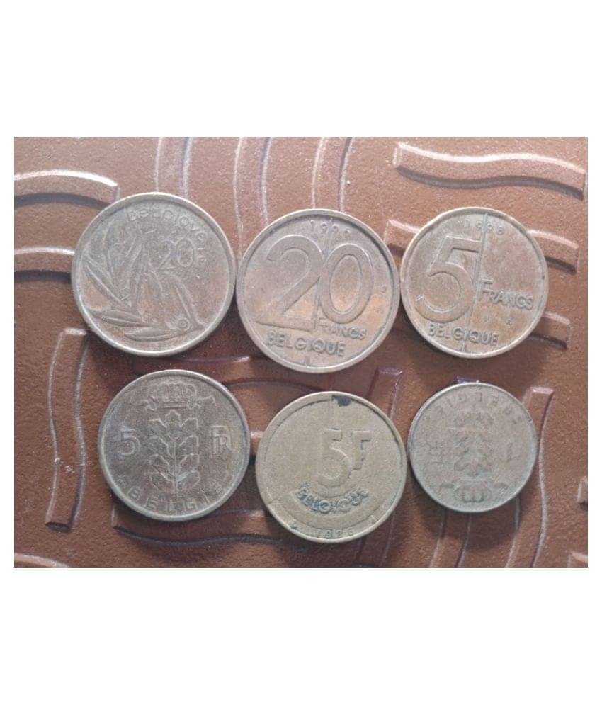     			MANMAI 6 X ALL DIFFERENT SET - BELGIUM BELGIE - FOREIGN WORLD