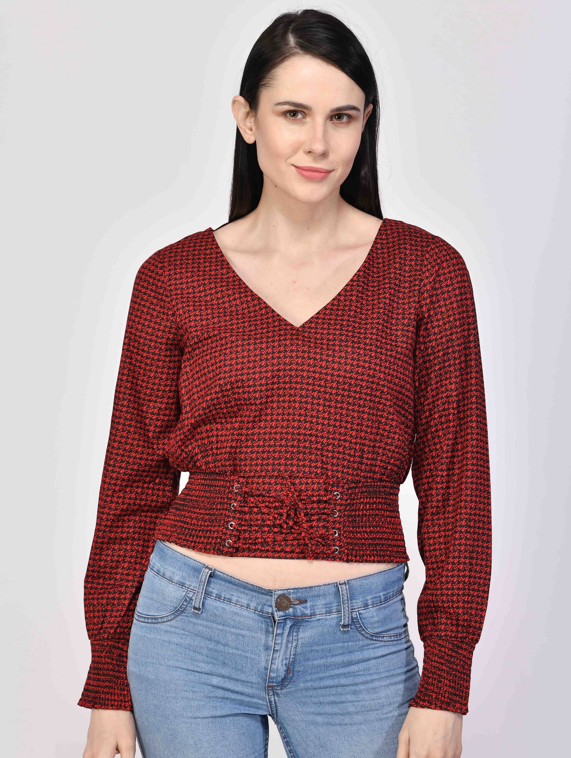 NUEVOSDAMAS Women's Viscose Regular Top ( Maroon ) NUEVOSDAMAS Women's Viscose Regular Top ( Maroon )