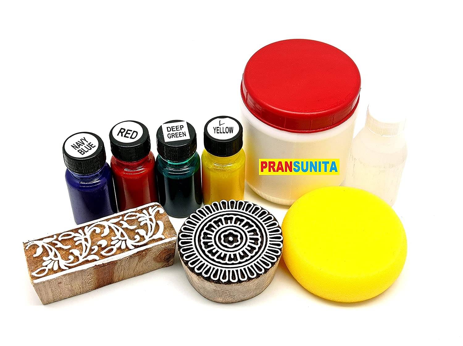     			PRANSUNITA Other Complete Block & Screen Printing Kit, Pigment Acryamine dye ( Pack of 1 )