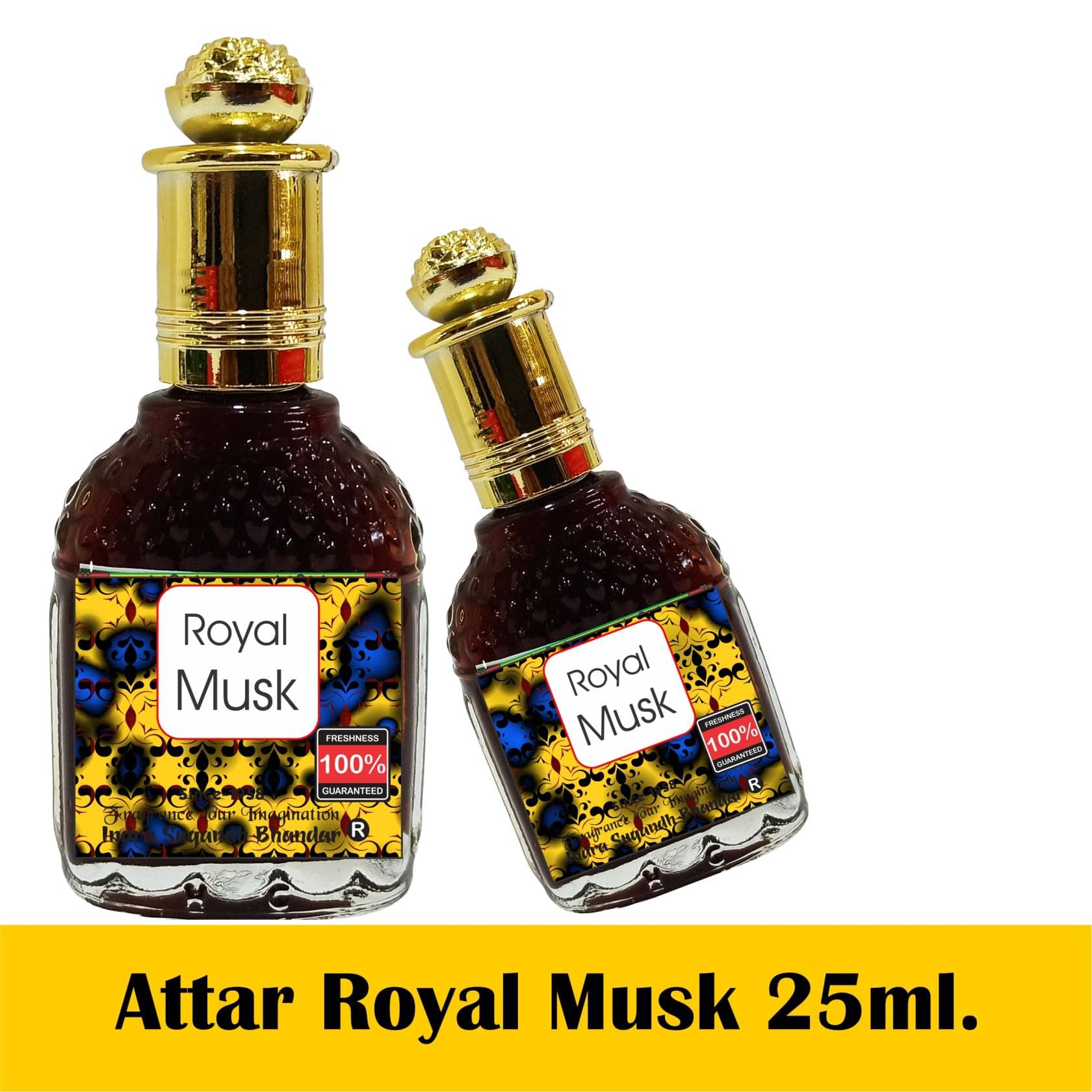     			INDRA SUGANDH BHANDAR ATTAR Royal Musk 25ml ~ Pure Perfume & Herbal Roll on