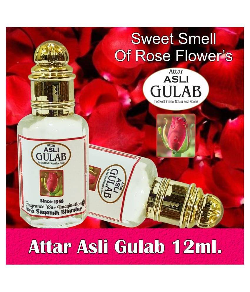     			INDRA SUGANDH BHANDAR - Asli Gulab|Rose Attar For Men & Women 12ml Pack Of 1
