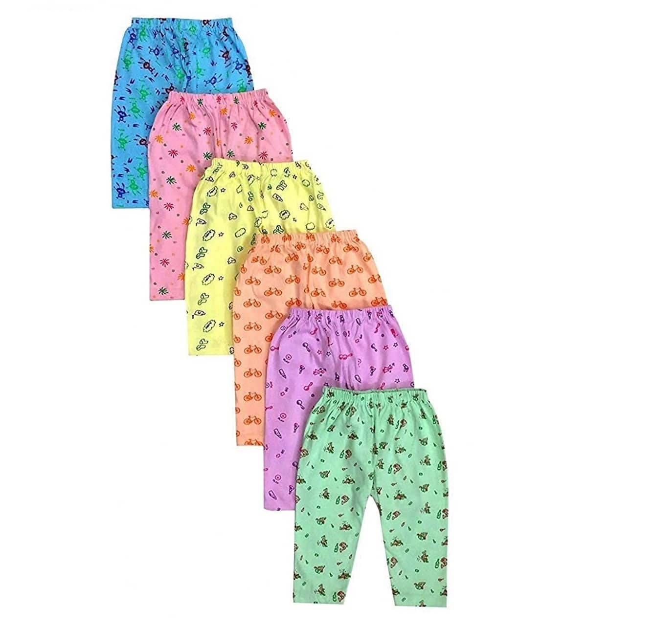 DAYAKU Pack of 6 Cotton Blend Three-Fourth For Boys ( Multicolor ) - Shorts | Buy online on ZillyBuy