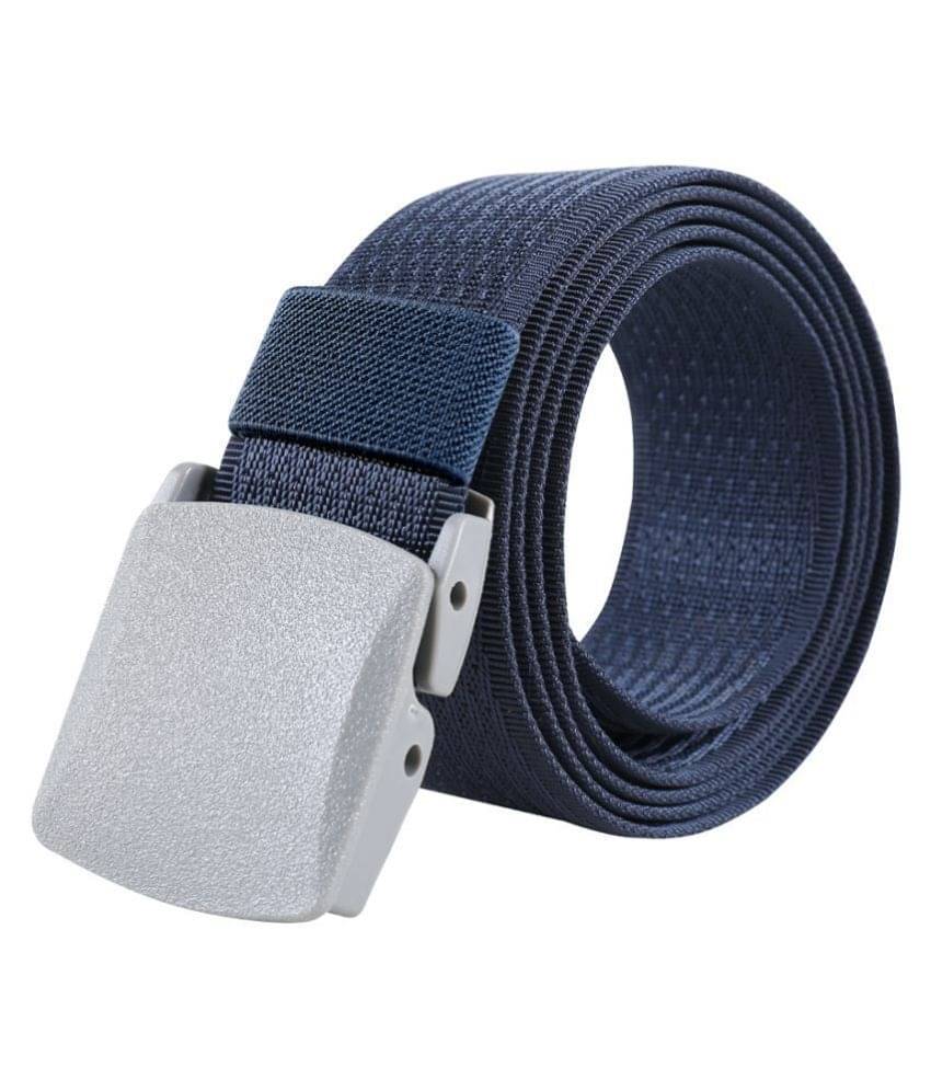 Edifier - Blue Nylon Men's Casual Belt ( Pack of 1 ) Edifier - Blue Nylon Men's Casual Belt ( Pack of 1 )