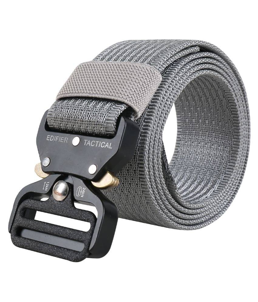     			Edifier - Light Grey Nylon Men's Casual Belt ( Pack of 1 )
