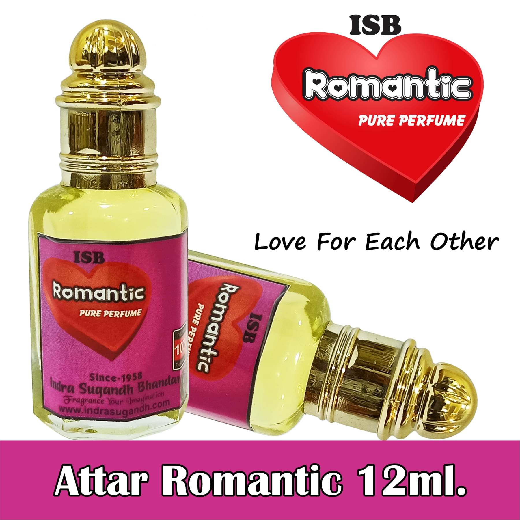     			New INDRA SUGANDH BHANDAR Attar For Men|Women Real Romantic Long Lasting Fragrance 12ml Rollon Pack