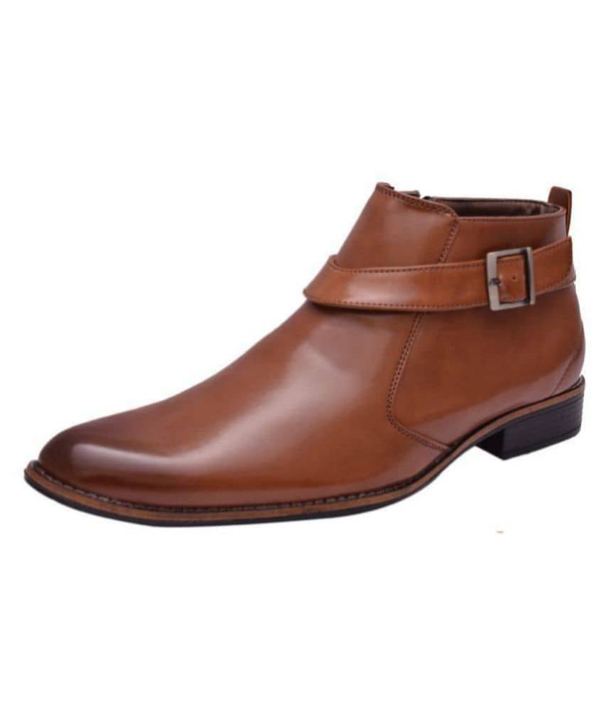 Sir Corbett Tan Formal Boot