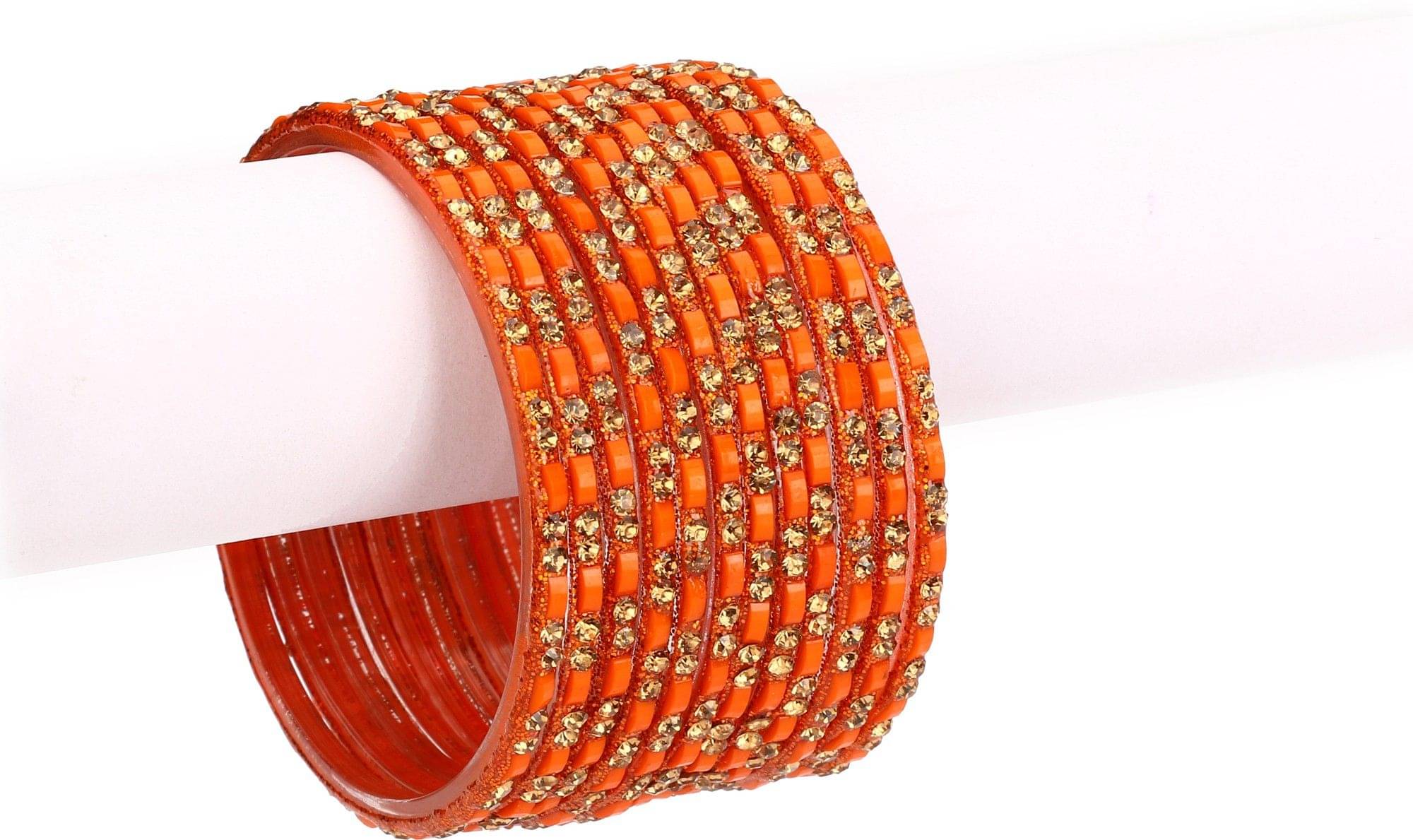 Somil Bangle Party Set Fully Ornamented With Colorful Beads & Crystal With Safety Box-EG_2.4 Somil Bangle Party Set Fully Ornamented With Colorful Beads & Crystal With Safety Box-EG_2.4