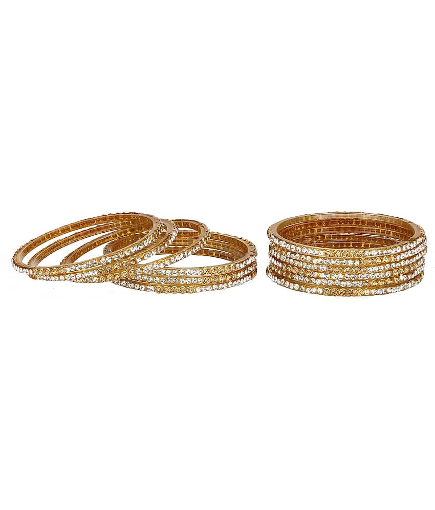 Somil Colorful Glass Bangle Set Ornamented With Colorful Beads & Stones Styles And Trady Set Of Twelve With Safety Box-SB46_2.4 - Bangles & Bracelets | Buy online on ZillyBuy