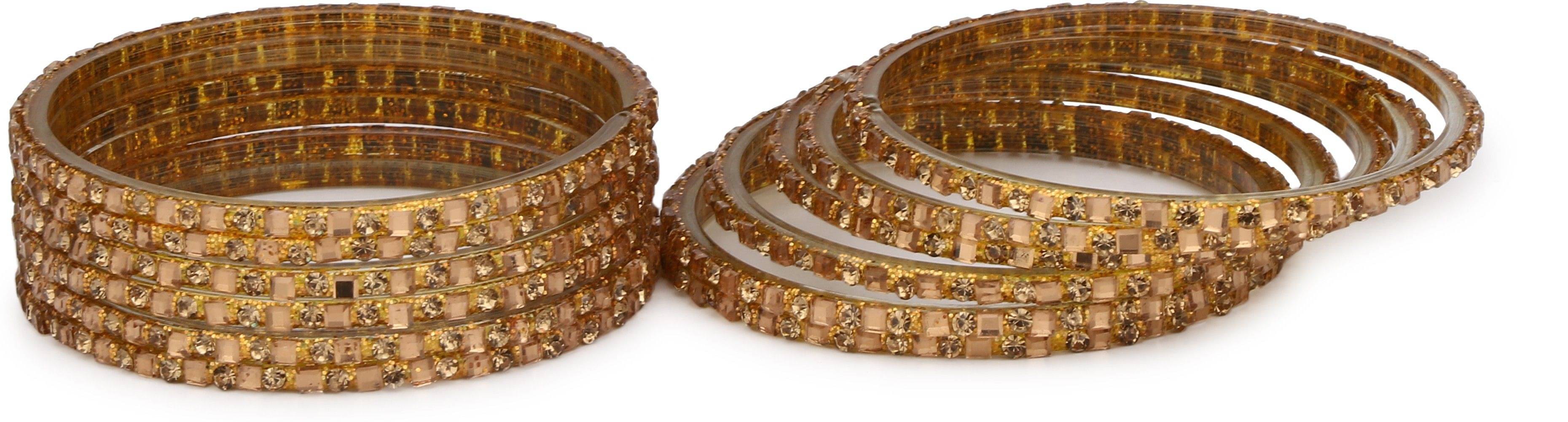 Somil Designer Set Of 12 Bangle For Party And Daily Use, Glass, Ornamented-MN09_2.4 Somil Designer Set Of 12 Bangle For Party And Daily Use, Glass, Ornamented-MN09_2.4