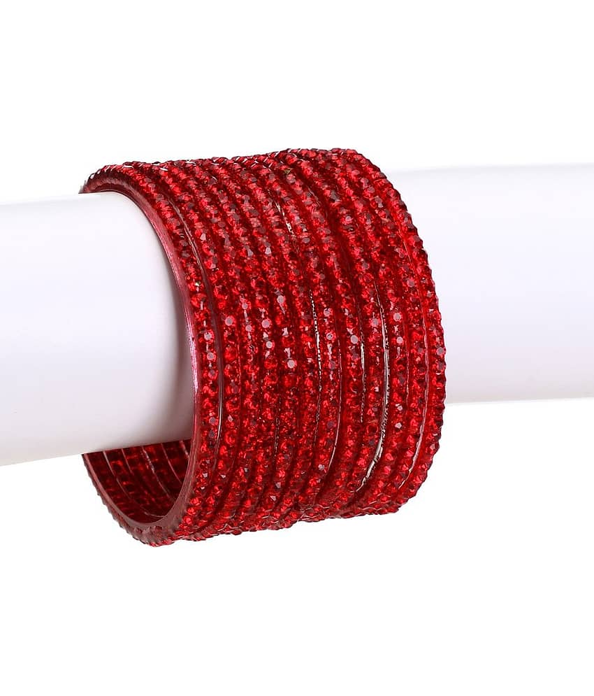 Somil Designer Set Of Bangle For Party And Daily Use, Glass, Ornamented-DK84 - Bangles & Bracelets | Buy online on ZillyBuy