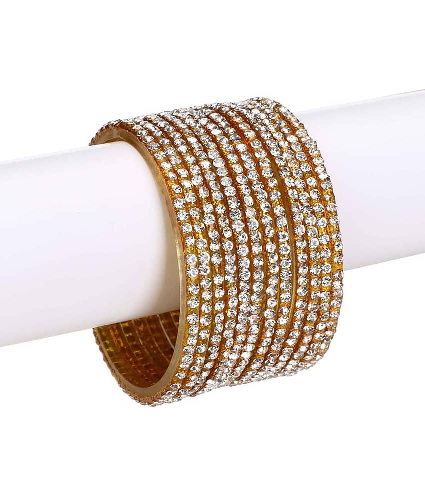 Somil Designer Set Of Bangle For Party And Daily Use, Glass, Ornamented-DK82 - Bangles & Bracelets | Buy online on ZillyBuy