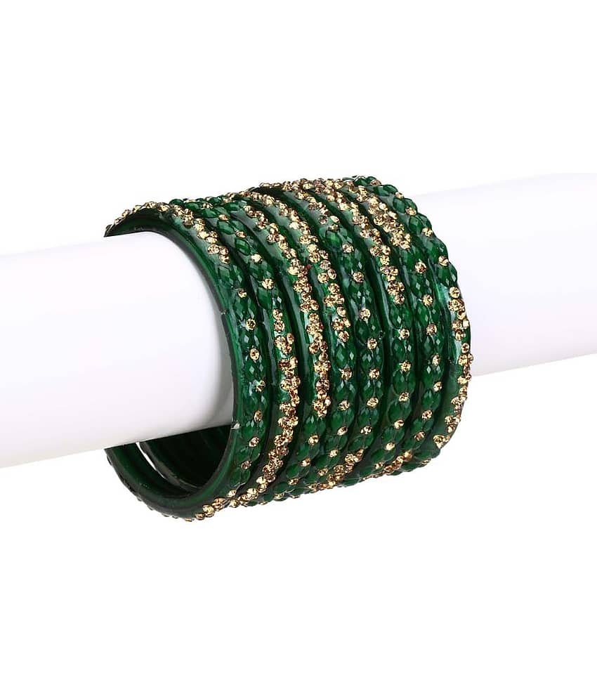Somil Designer Set Of Bangle For Party And Daily Use, Glass, Ornamented-DK101 - Bangles & Bracelets | Buy online on ZillyBuy
