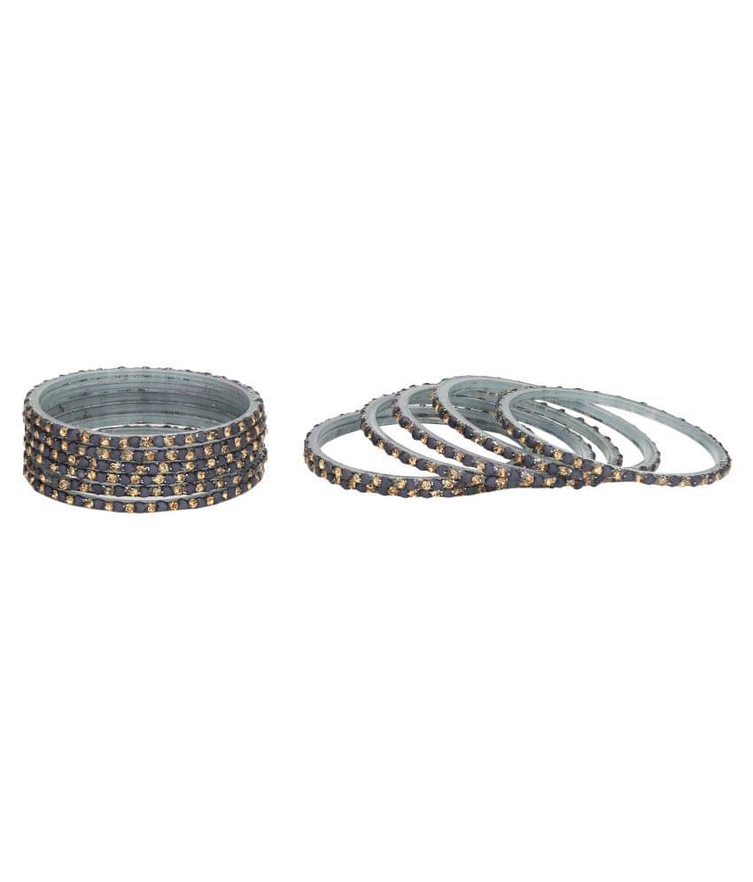 Somil Designer Set Of Bangle For Party And Daily Use, Glass, Ornamented-DK20 Somil Designer Set Of Bangle For Party And Daily Use, Glass, Ornamented-DK20