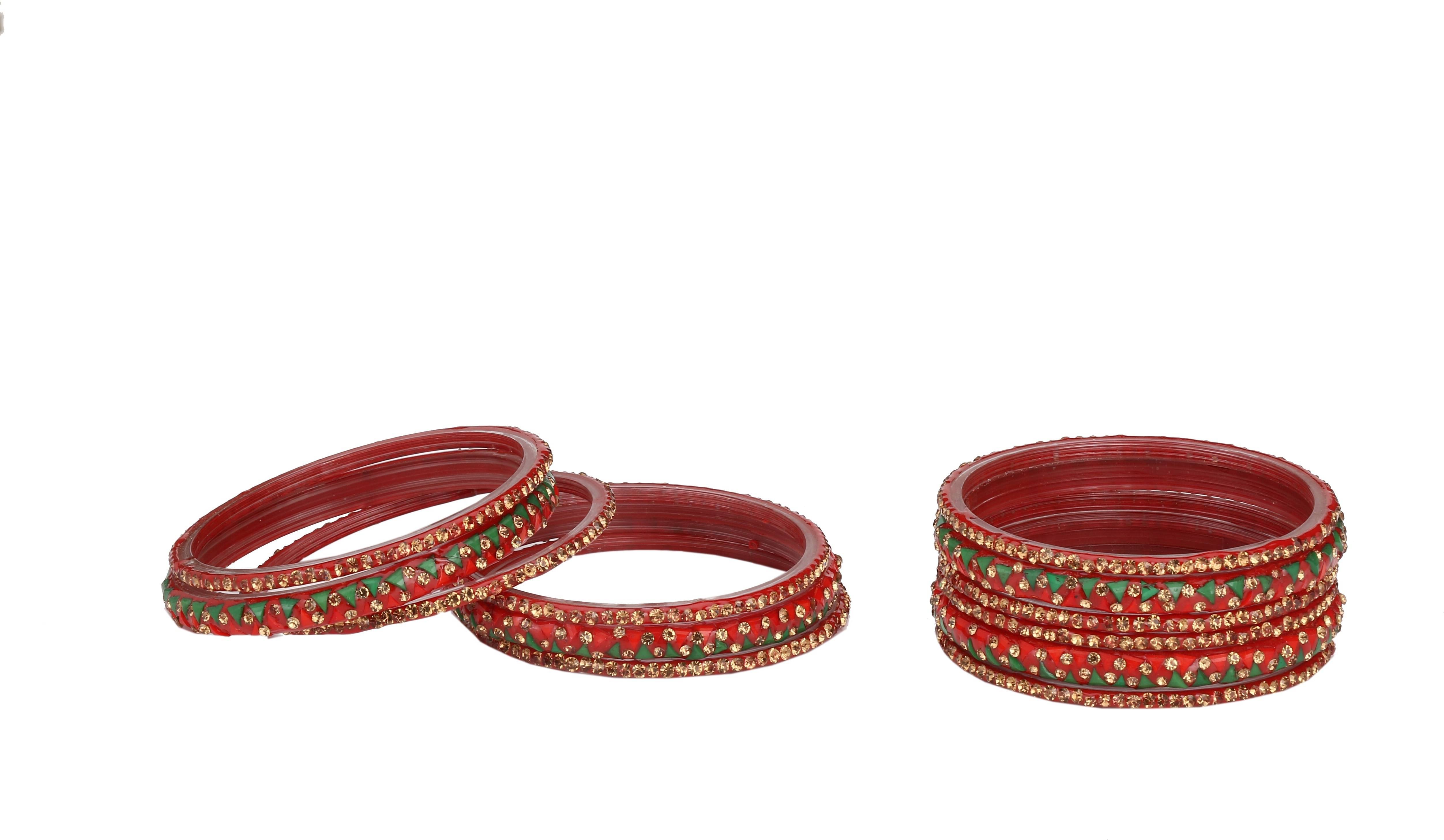 Somil Designer Set Of Bangle For Party And Daily Use, Glass, Ornamented-DK137 Somil Designer Set Of Bangle For Party And Daily Use, Glass, Ornamented-DK137