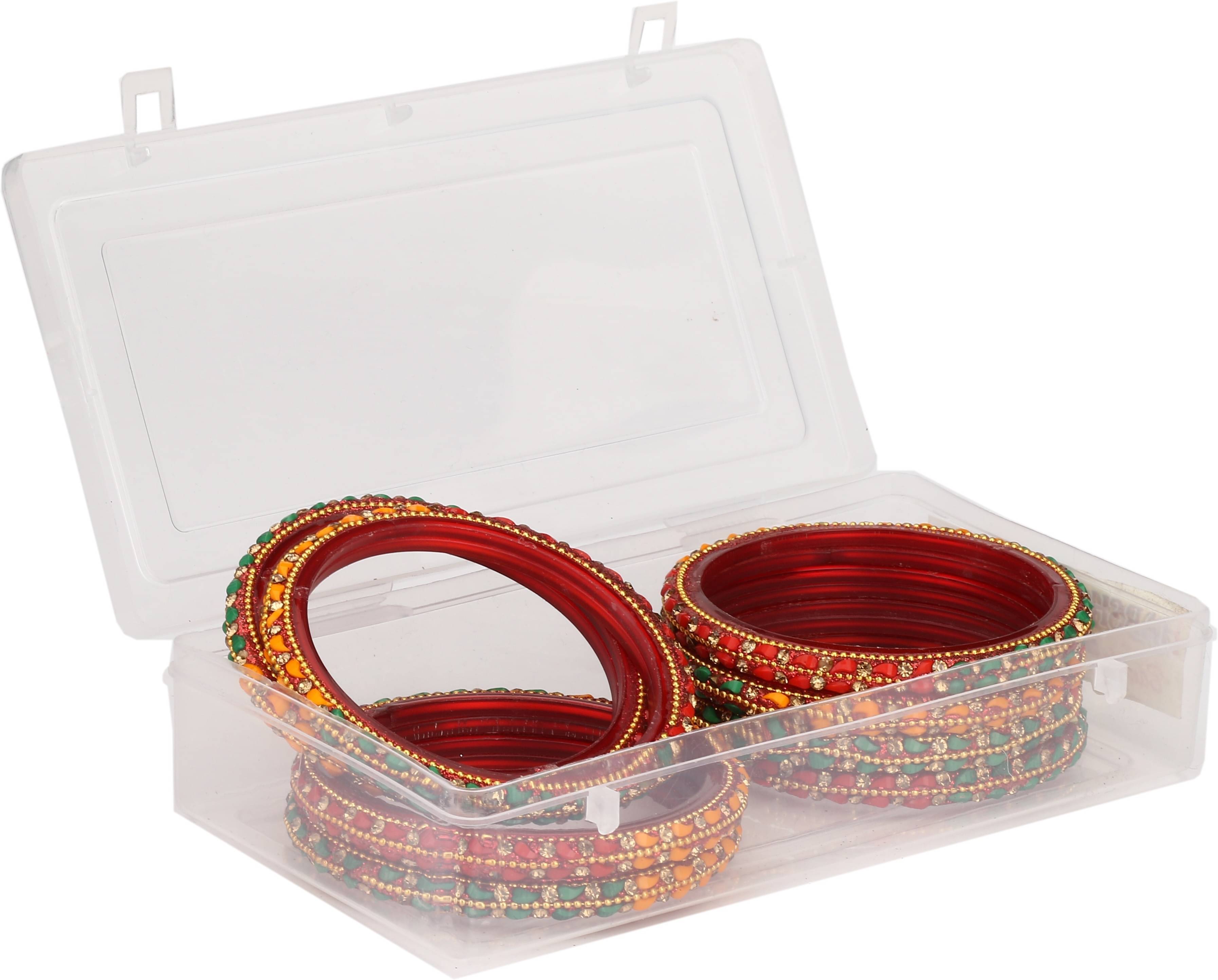     			Somil - Red Bangle Set (Pack of 2)
