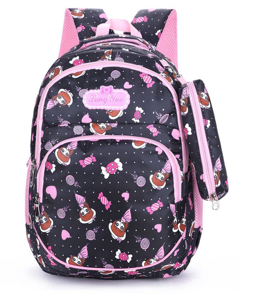     			Tinytot Black Backpack