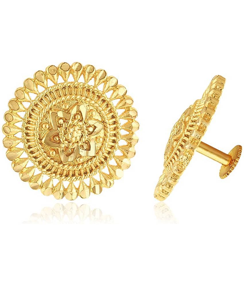 Traditional wear South Screw back alloy Gold Plated Stud Earring for Women and Girls - Earrings | Buy online on ZillyBuy