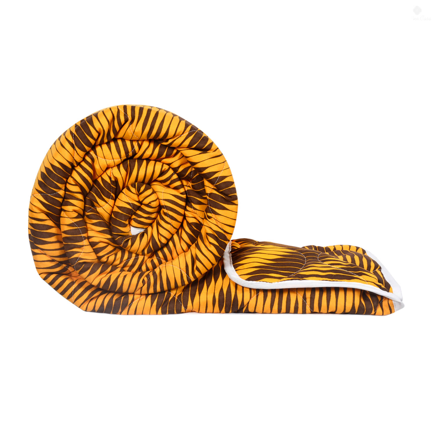     			DIVINE CASA Single Polyester Orange Abstract Comforter