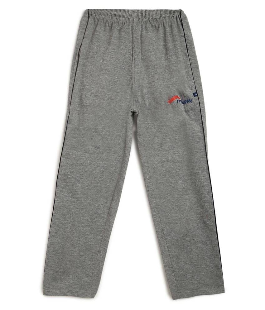     			Muffy Pack of 1 Boys Cotton Trackpant ( Gray )