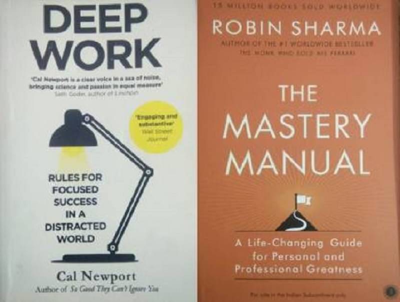     			Combo Of Deep Work & The Mastery Manual  (Paperback, Cal Newport, Robin Sharma)