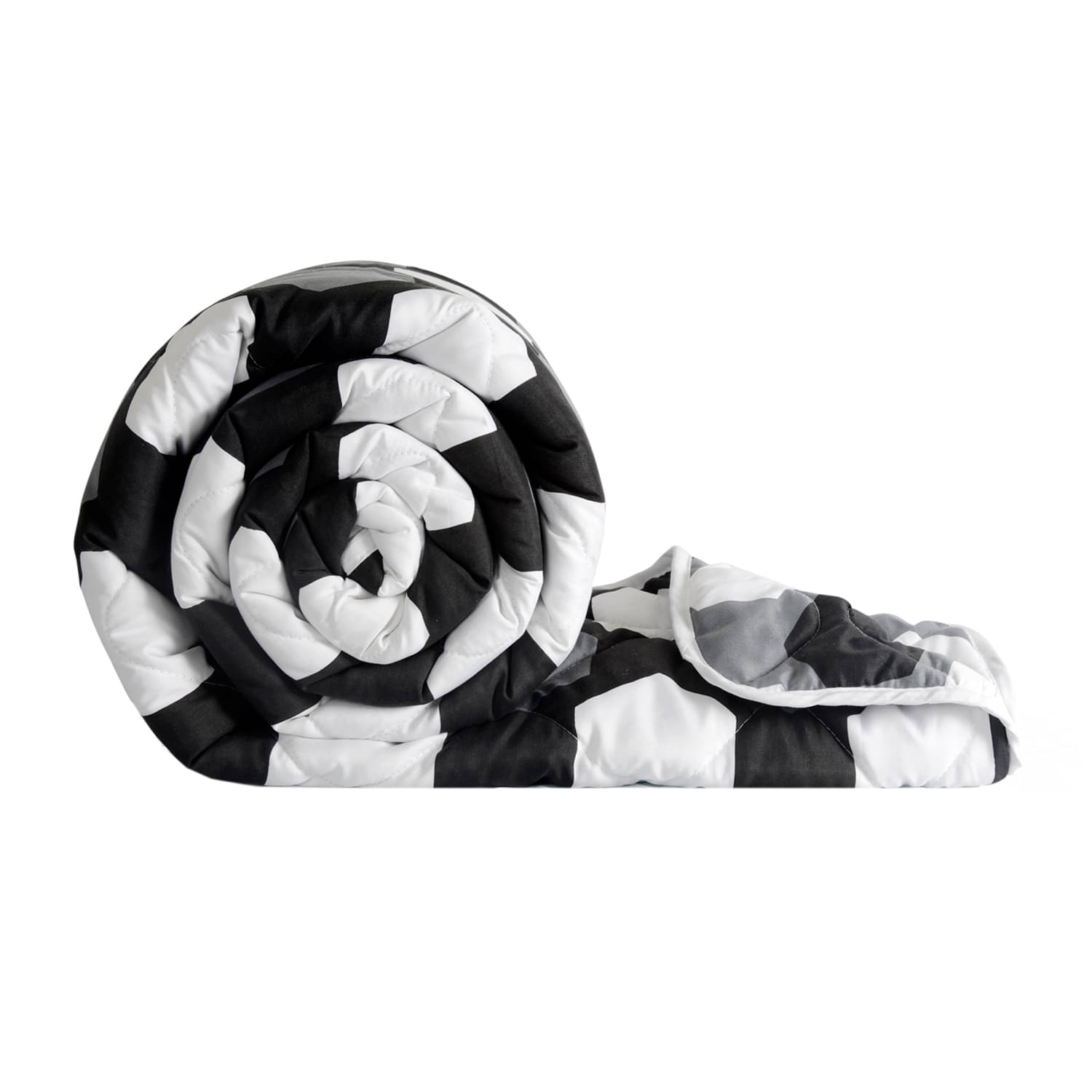     			DIVINE CASA Double Polyester Black Geometrical Comforter