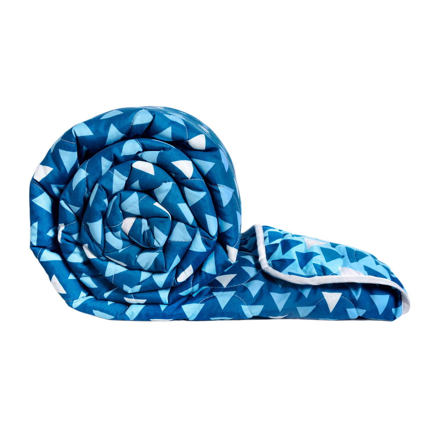 DIVINE CASA Double Polyester Blue Geometrical Comforter DIVINE CASA Double Polyester Blue Geometrical Comforter