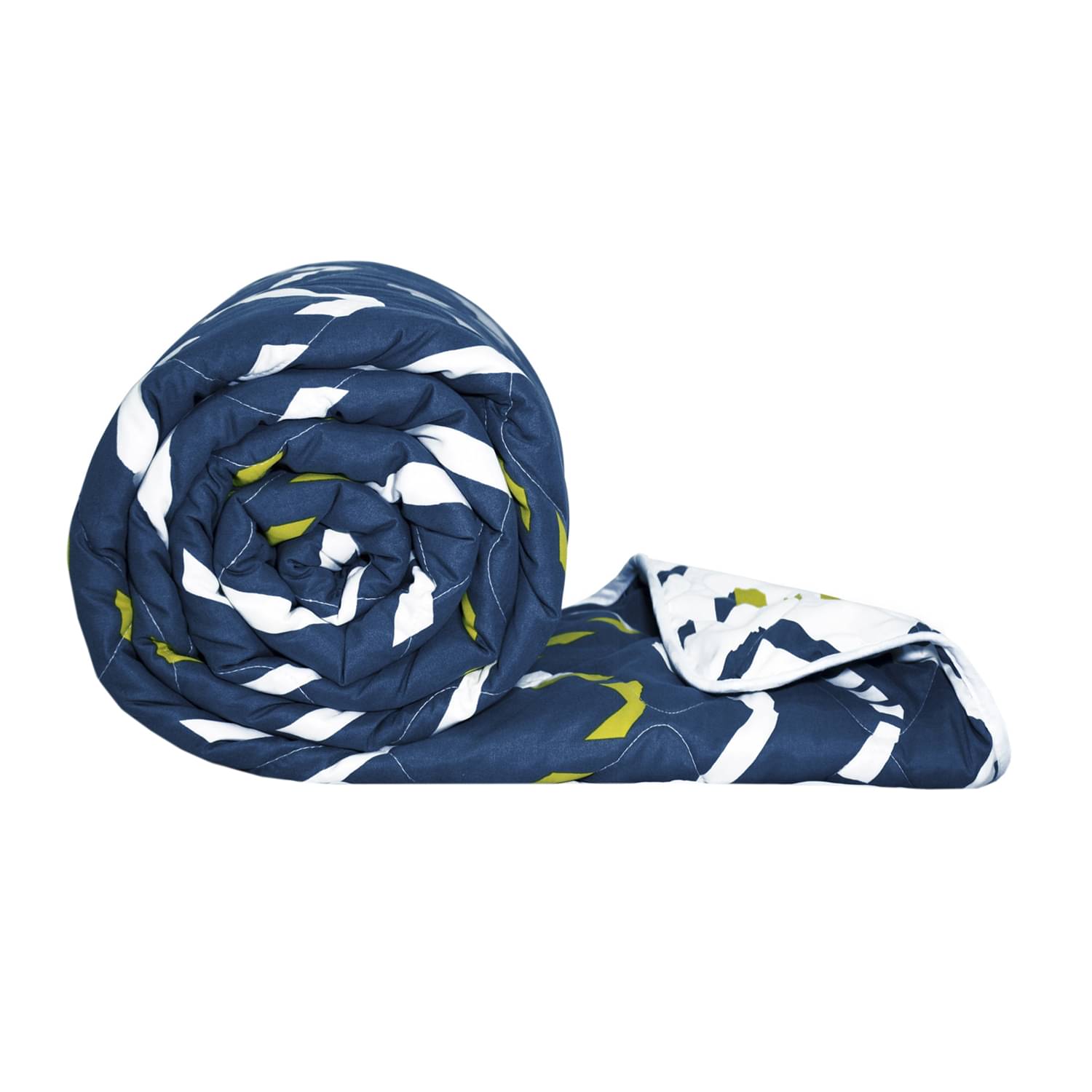 DIVINE CASA Double Polyester Blue Abstract Comforter DIVINE CASA Double Polyester Blue Abstract Comforter
