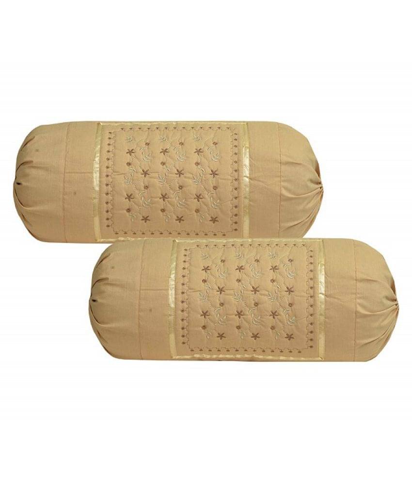     			Dream Decor Pack of 2 Beige Pillow Cover