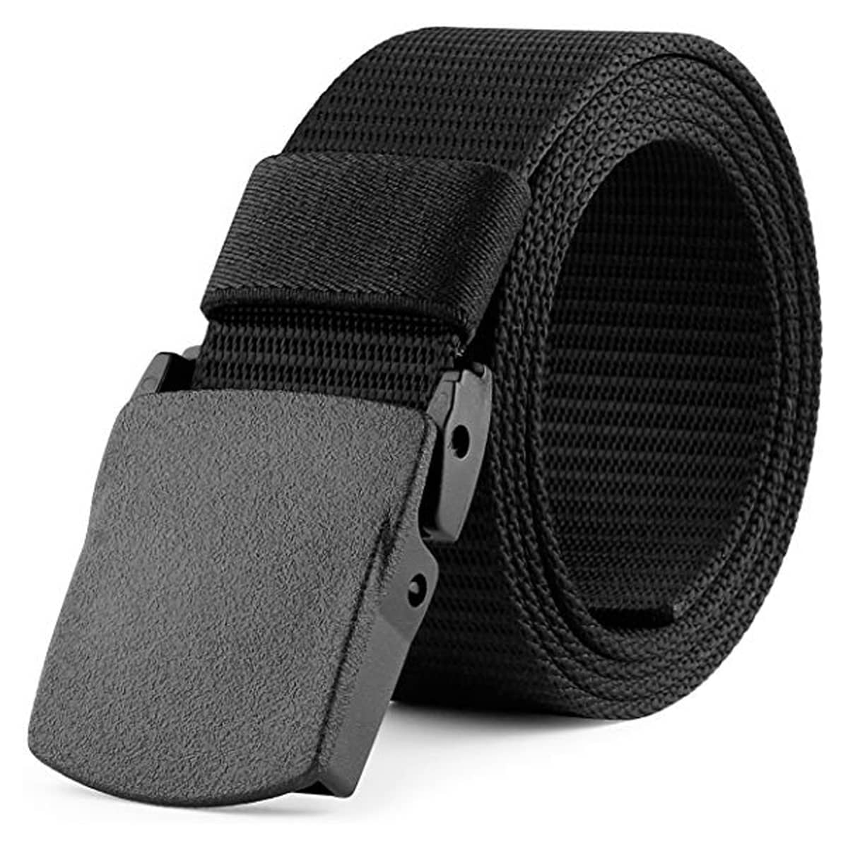 Edifier - Black Nylon Men's Casual Belt ( Pack of 1 )