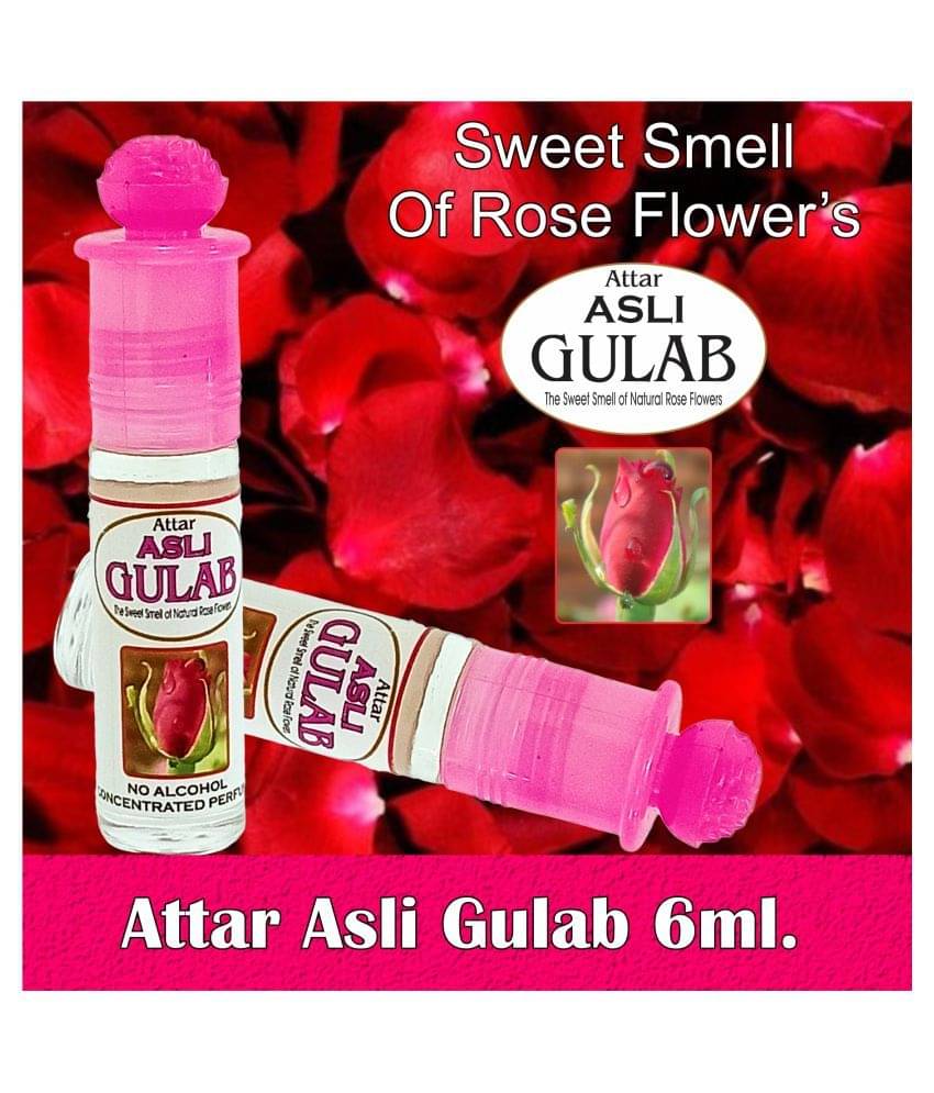INDRA SUGANDH BHANDAR Attar Asli Gulab|Rose 6ml Rollon Pack INDRA SUGANDH BHANDAR Attar Asli Gulab|Rose 6ml Rollon Pack