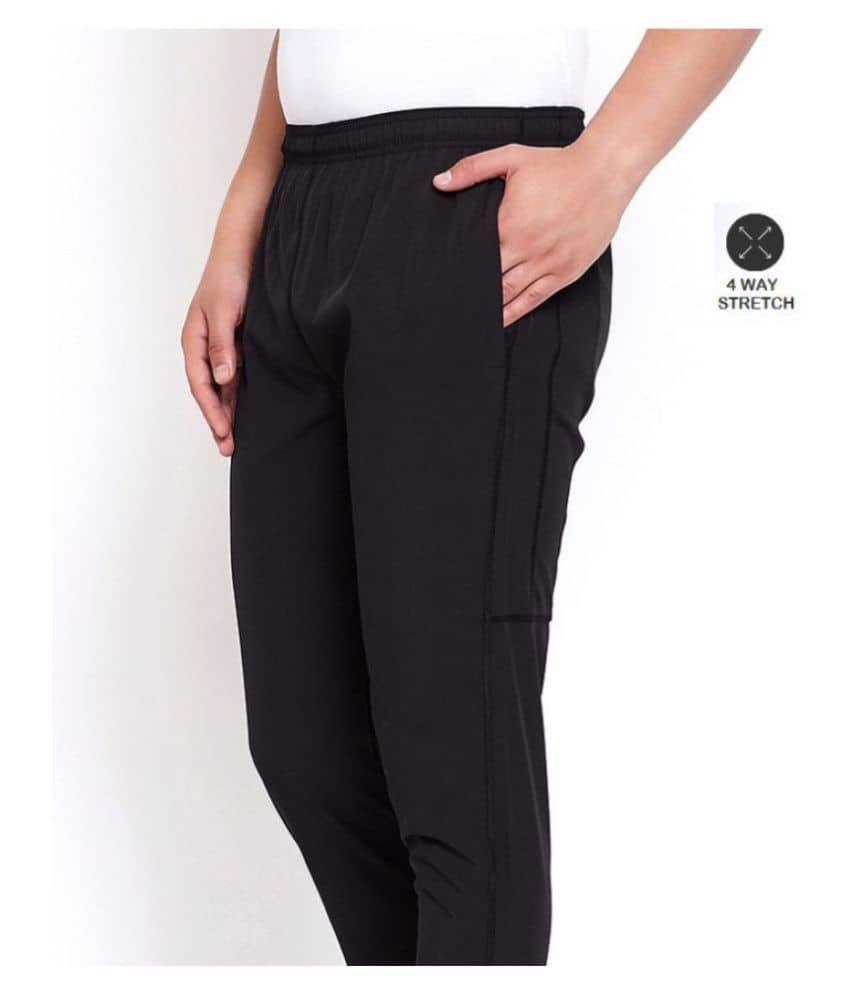 RANBOLT - Black Polyester Men's Sports Trackpants ( Pack of 1 ) - Track Pants | Buy online on ZillyBuy