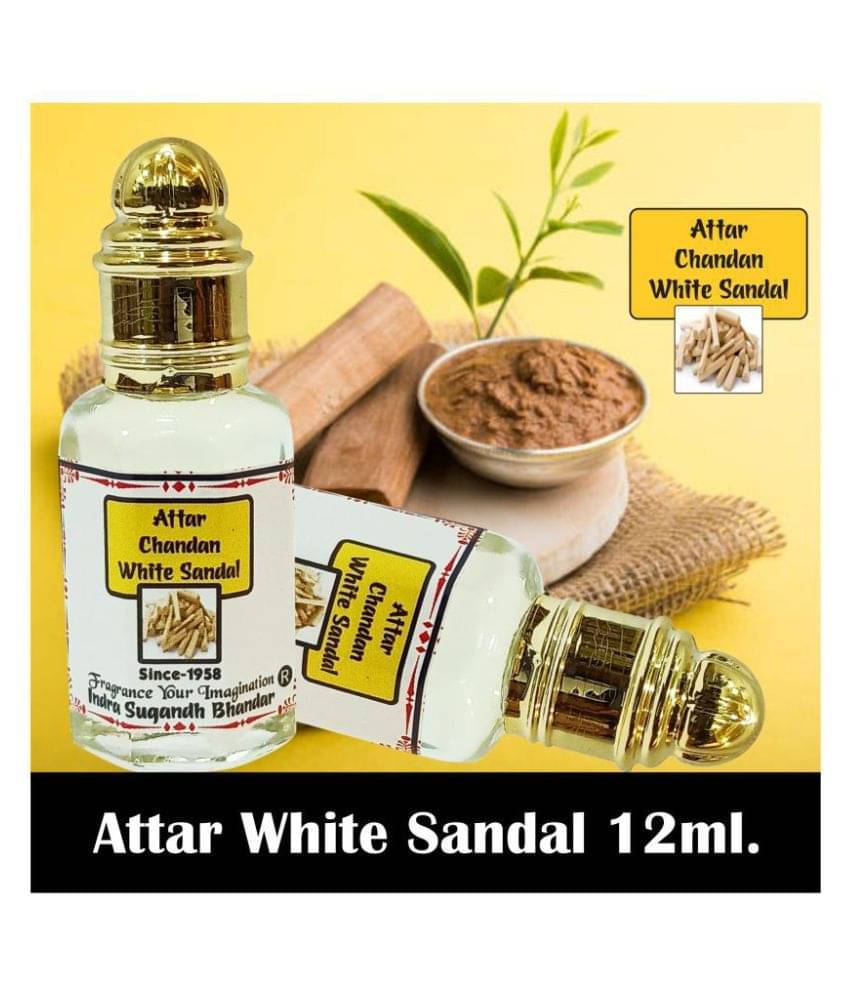     			INDRA SUGANDH BHANDAR - White Sandal|Chandan Attar For Men & Women 12ml Pack Of 1