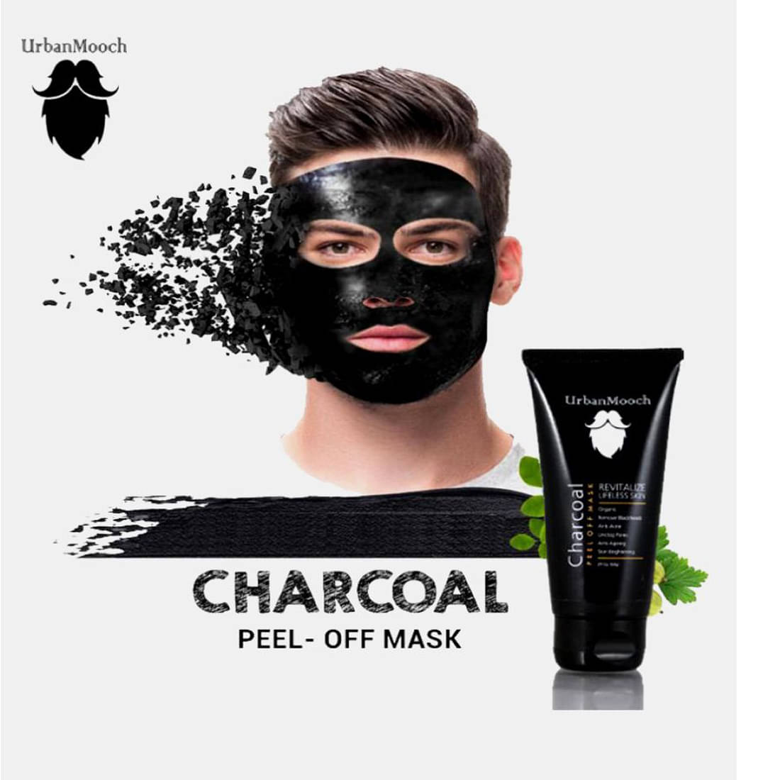 UrbanMooch Activated Charcoal Peel of Mask For Blackheads Face Mask Masks 60GM gm UrbanMooch Activated Charcoal Peel of Mask For Blackheads Face Mask Masks 60GM gm