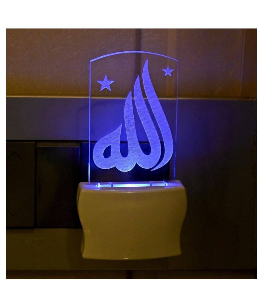 AFAST Allha Multi Colour Changing LED Night Lamp White - Pack of 1 AFAST Allha Multi Colour Changing LED Night Lamp White - Pack of 1