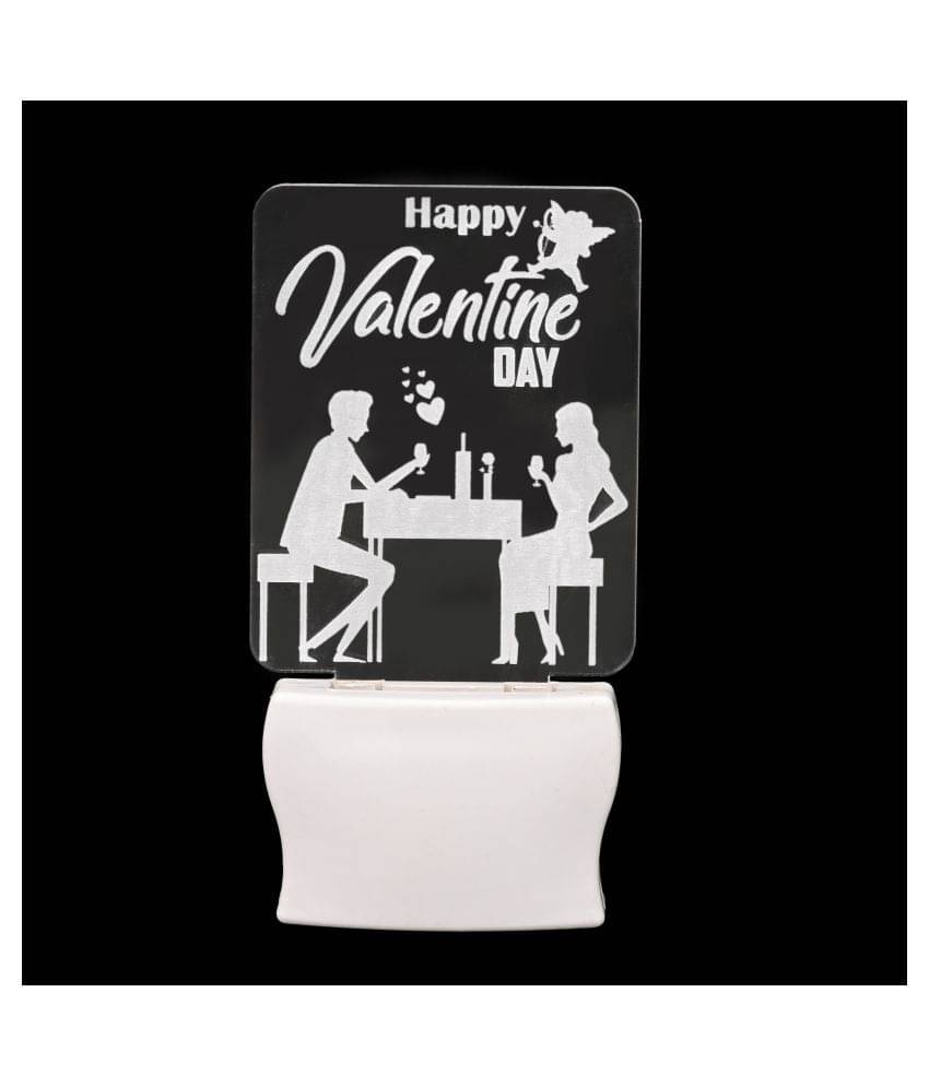 AFAST Happy Valentine Day Night Lamp White - Pack of 1 AFAST Happy Valentine Day Night Lamp White - Pack of 1