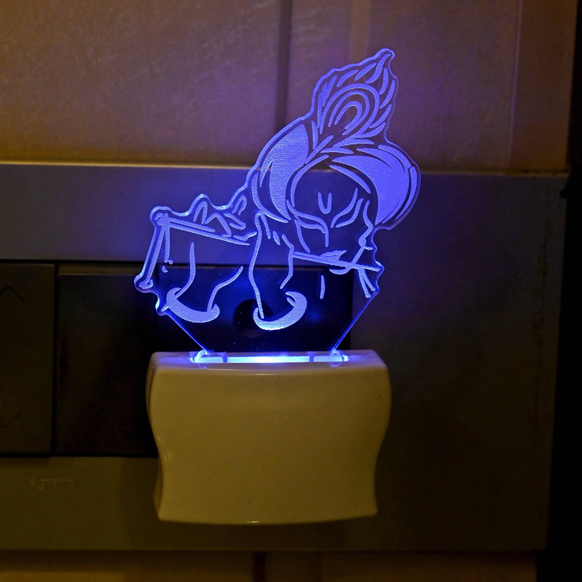 AFAST Krishna With Bansari Night Lamp White - Pack of 1 AFAST Krishna With Bansari Night Lamp White - Pack of 1