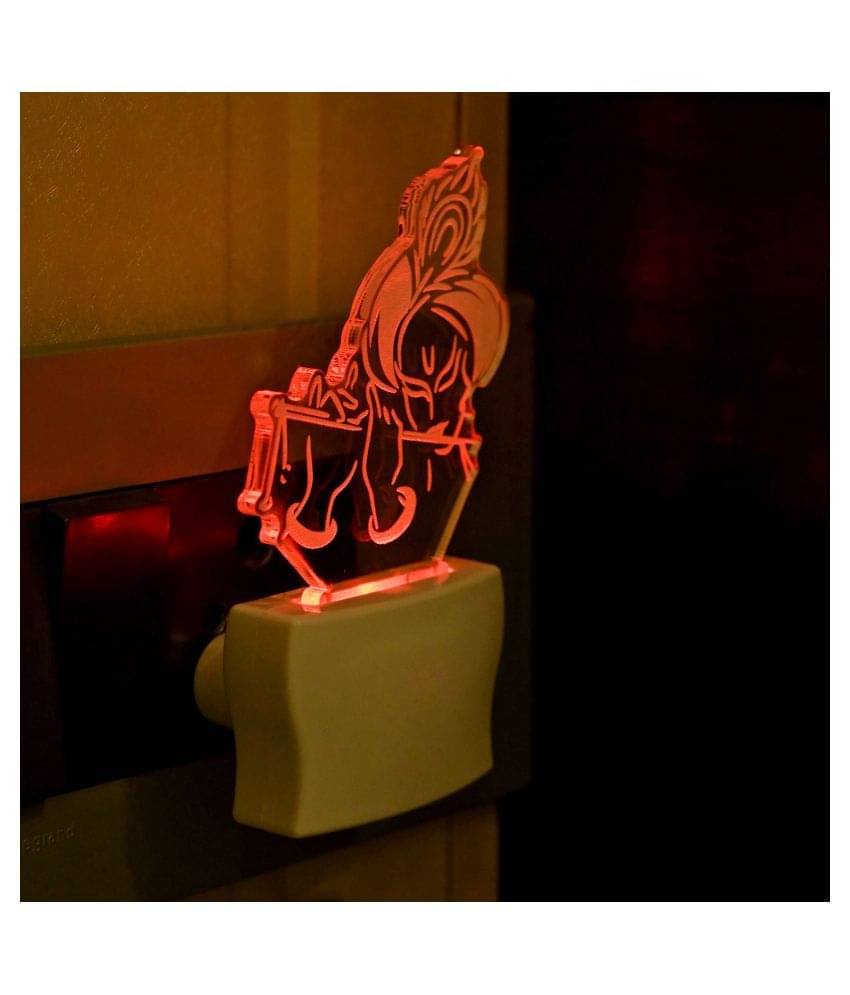 AFAST Krishna With Bansari Night Lamp White - Pack of 1 AFAST Krishna With Bansari Night Lamp White - Pack of 1
