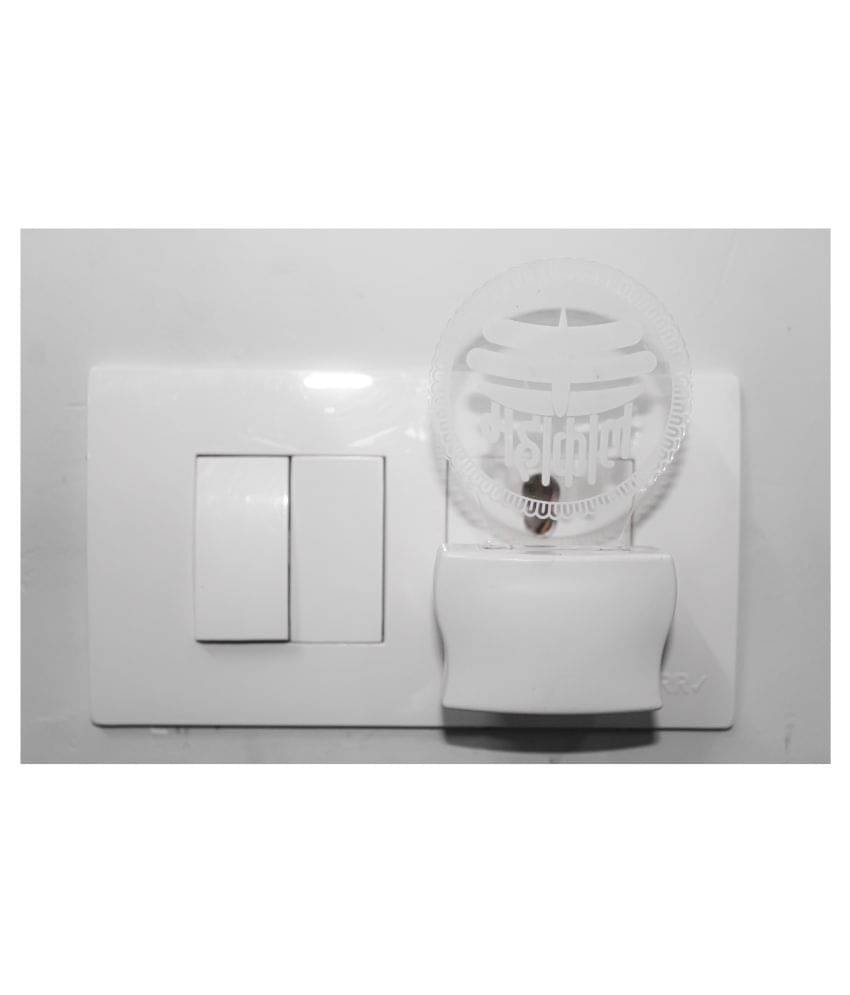 AFAST Mahadev Mahakal 3D Illusion LED Night Lamp White - Pack of 1 AFAST Mahadev Mahakal 3D Illusion LED Night Lamp White - Pack of 1
