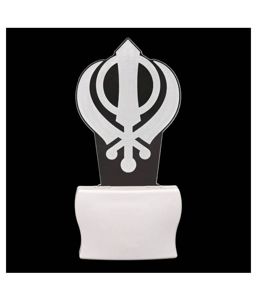 AFAST Sikhism Khanda Night Lamp White - Pack of 1 AFAST Sikhism Khanda Night Lamp White - Pack of 1